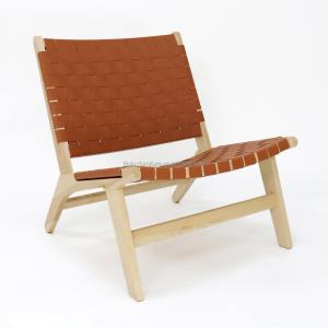 Wholesale Modern Design Solid Wood Leisure Sofa Chair Set for Living Room PU Leather Lounge Chair in Walnut Finish from china suppliers