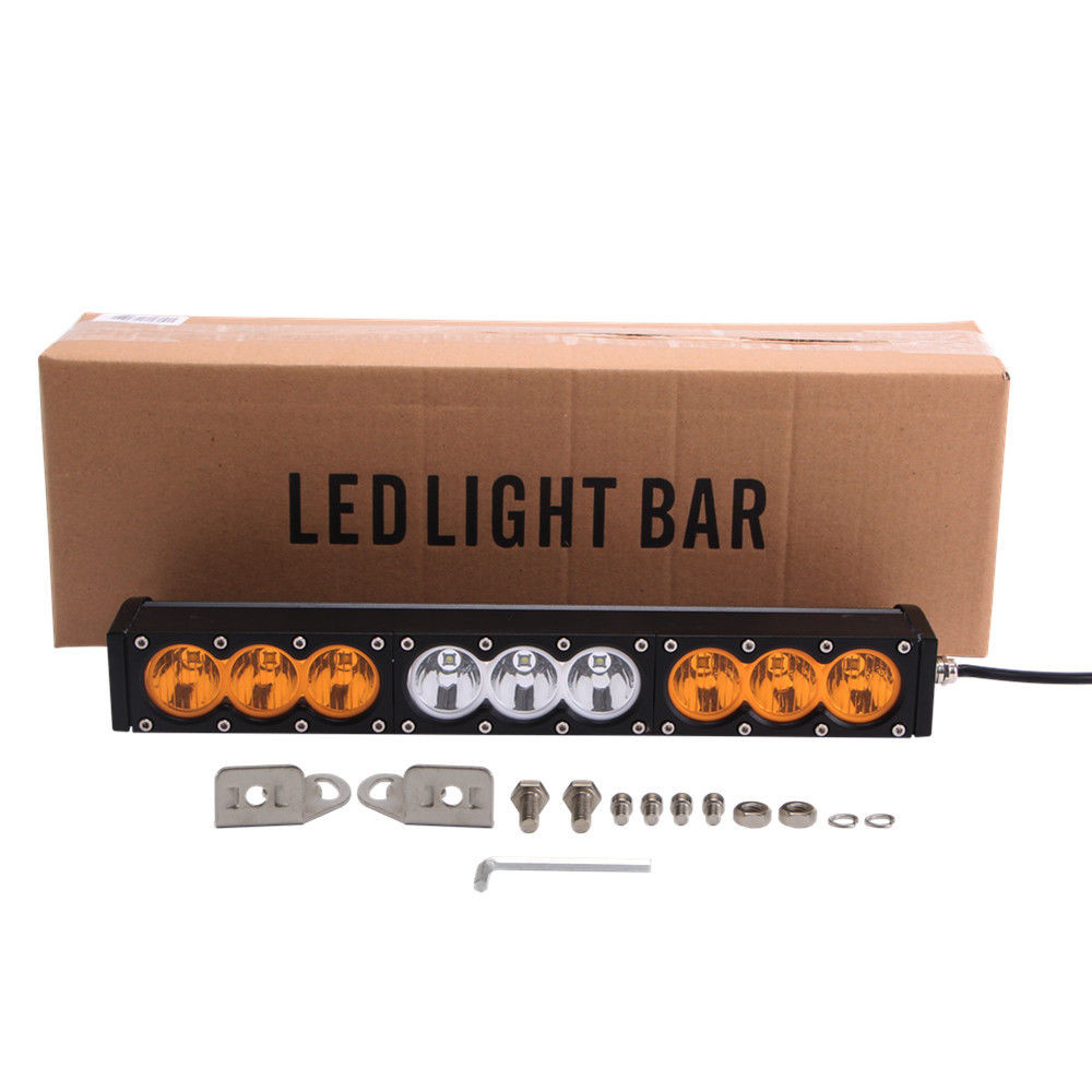 10 - 30V DC 6000K Off Road LED Light Bar 17 Inch 90watt High Brightness