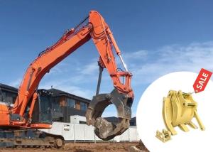Wholesale OEM Q355B NM400 Mechanical Stone Grapple , Mechanical Grab For Excavator from china suppliers