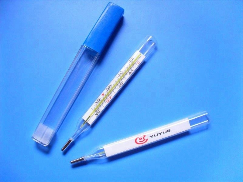 High accuracy animal body mercury glass veterinary thermometer