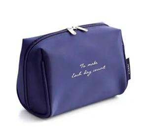 Wholesale Waterproof Washable Travel Nylon Cosmetic Bag Plain Toiletry Zippered Makeup Bag from china suppliers