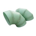 Hand Paste FRP Water Pipe Fittings ISO9001 Black Connector Ease Of Installation