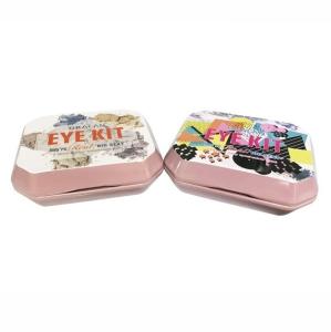 Wholesale Small Travel Kit Cosmetic Tins Metal Box Eyeshadow Tins With Mirror And Pans from china suppliers