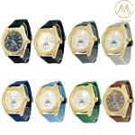 Classic Men Women Wrist Watches powered by Quartz Movement with Silicone Strap