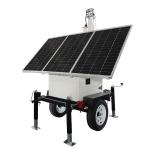 Customized Mobile Solar Surveillance Trailer With 3*200W Solar Panels