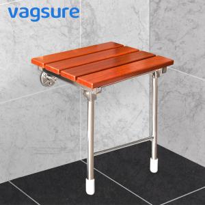 China Floor Mounted Fold Up Shower Bench , Anti Rust Bathroom Foldable Shower Seat on sale