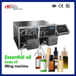 Wholesale 35-40 Bottles / Min Essential Oil Filling Machine 4 Head Liquid Filling Machine from china suppliers
