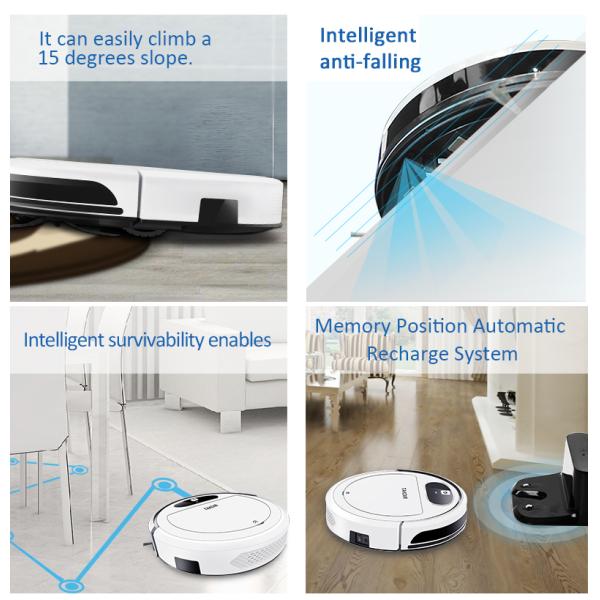 Household Smart Cleaner Robotic Sweeper For Tile / Wooden / Marble Floor Cleaning