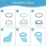 9 PACKS Tomee Tipee Twist and Click Refill 8 Meters HDPE Material Nappy Bin Bags