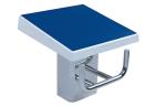Swimming pool equipment starting platform / diving board with non-slip material