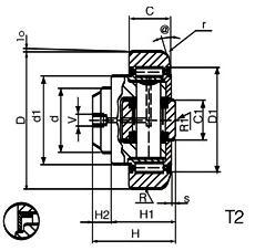 Wholesale Bearings for Material Handling System: Adjustable Combined Bearings for Steel Industry AWD004.2Z from china suppliers