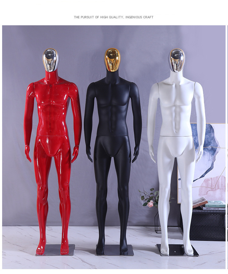 Realistic Mannequin Male Mannequin Doll Full Body Fiber Glass Men Shoulder Style Stand Hips Plastic Color Waist Feature
