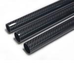 Electrically Conductive Industrial Carbon Fiber Tube Woven Finish Roll Wrapped