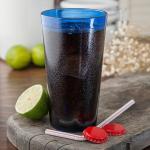 Hard Plastic Cups Clear Plastic Double Colored Rimmed Cups Fancy Disposable