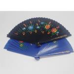 Hand Painted Wooden Folding Fans Spanish Fancy Personalized For Wedding