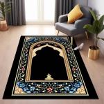 Rectangle Arabic Printed Worship Mat National Style Prayer Floor Carpet Rug 80