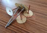 Paper Insulation Metal Cup Head CD Weld Pins For Welding Foil Faced Insulation