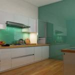 Double Coated Back Painted Lacquered Glass for Kitchen Interior Decoration