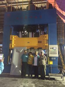 Wholesale 1500 Ton Hydraulic Press Machine , SMC Moulding Press PLC Controlled from china suppliers