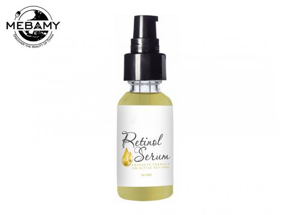 Quality Retinol Organic Face Serum Removing Fine Lines / Wrinkles Dropper Bottle for sale