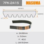 7PK-2415 V-BELT for MITSUBISHI MONTERO V65W MASUMA NO. 4451A095 MD366490