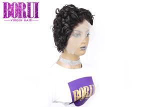 Wholesale Curly Pixie Cut Custom Lace Wigs Brazilian Short Bob 13*4 Front Wig With Baby Hair from china suppliers