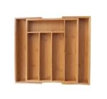 Kitchen Expendable Utensils Cutlery Tray Drawer Organizer Box Bamboo