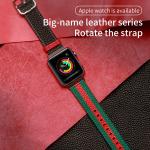OEM ODM Double Sided Band Leather Watchband for Apple Watch Band 38 40 41 42 44