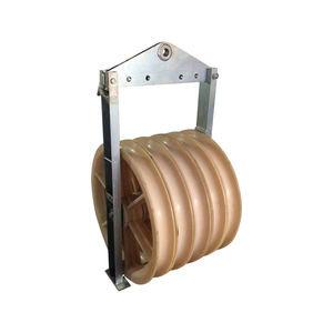 Wholesale 508mm 3-Wheel Nylon Double Sheave Pulley Block For Electric Construction from china suppliers