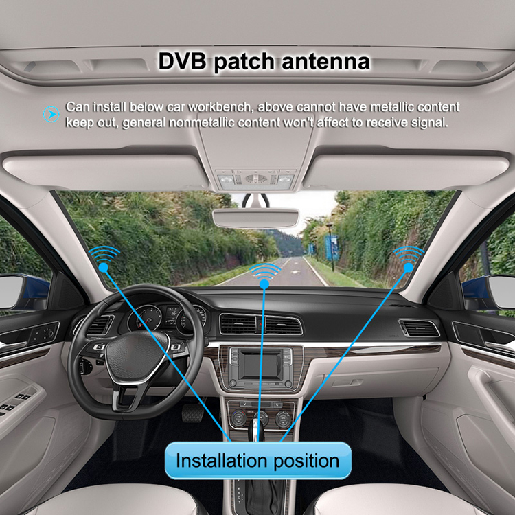 Chaowei Digital Car TV Antenna Cable Types DVB-T2 DAB 20dBi
