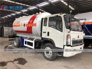 Wholesale HOWO 4X2 LHD 15000 Liters LPG Gas Truck With Dispenser from china suppliers