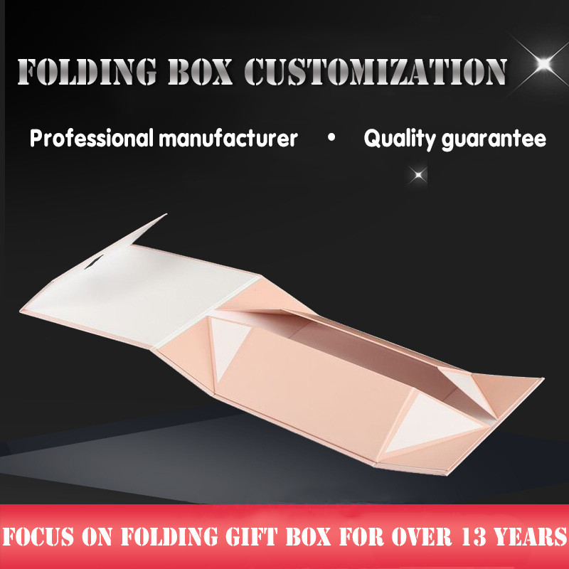 Customized Logo Cardboard Gift Packaging Box Portable Fixed Full Colors