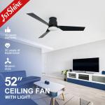 Electric Ceiling Fan with 3 Plastic Blades and 4000K Color Temperature 10-Year