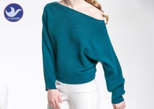 Wholesale Sexy Off Shoulder Wool Pullover Women's , Woolen Sweater For Ladies Ottoman Knitted from china suppliers