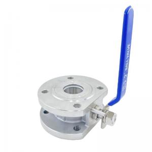 Wholesale Thin-Type 304 Stainless Steel Two Pieces Ball Valves for Flange Connection 1/2-4 inch from china suppliers