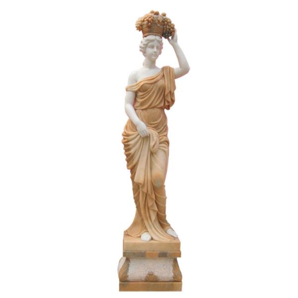 Nature stone Classic Greek lady marble garden sculptures,China stone carving