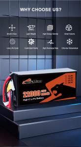 Wholesale High Capacity Solid State Drone Battery 22000 mAh 22.2V XT60 6S2P for FPV Drone from china suppliers