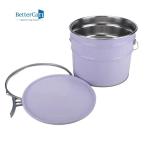 White Decorating Paint Can 5 Gallon Metal Bucket With Lid ISO9001 Approved