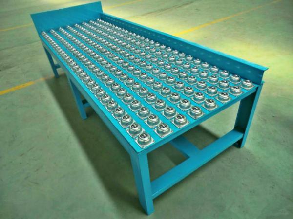 Transportation Gravity Roller Conveyor , Standard Gray / Zinc Pallet Roller