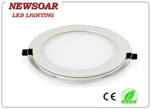 Wholesale bottom emitting small round shape glass led panel light with dimmer from china suppliers