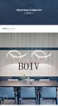 modern simple Nordic creative chandelier Atmospheric meal hanging Luminaire for