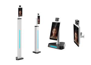 Wholesale LCD Display Face Recognition Temperature Measurement Kiosk 8 Inch from china suppliers