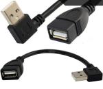 USB A female to USB A Male right angle adapter cable