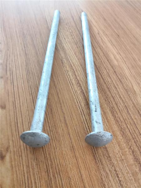 Hot Dipped Galvanized Earth Ground Anchor , Steel Tent Stakes Tent Spike 19mm
