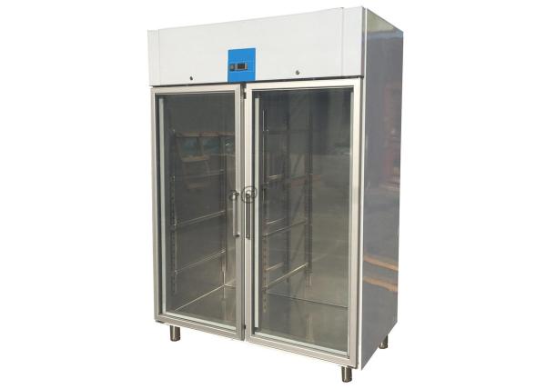 CE Approved Glass Door Reach-In Upright Chiller Imported Embraco Compressor
