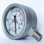 70 MPa Manometer 316 Ss Tube And Socket Gauge 63mm Dia Pressure Gauge Socket