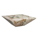 Sintered Stone Marble Top Coffee Table Rectangle Brazil Brown Simple Modern