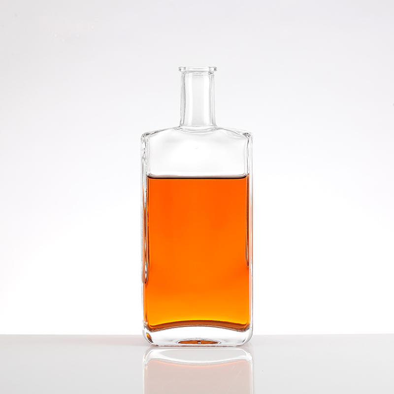 500ml 700ml Custom Empty Frosted Fancy Glass Liquor Bottle for Beverage and Champagne