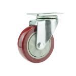 Double Bearing Industrial Caster with PVC Wheel 32mm Thickness Hole Distance 12