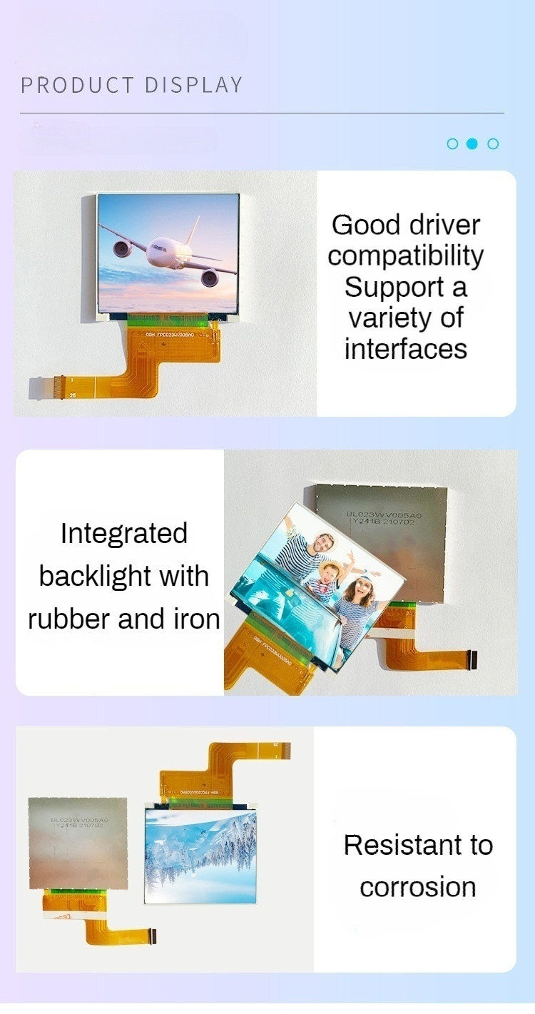 2.3 Inch TFT LCD Display Handheld Digital Display 480*360 Resolution IPS Display with 450cd/m2 luminance